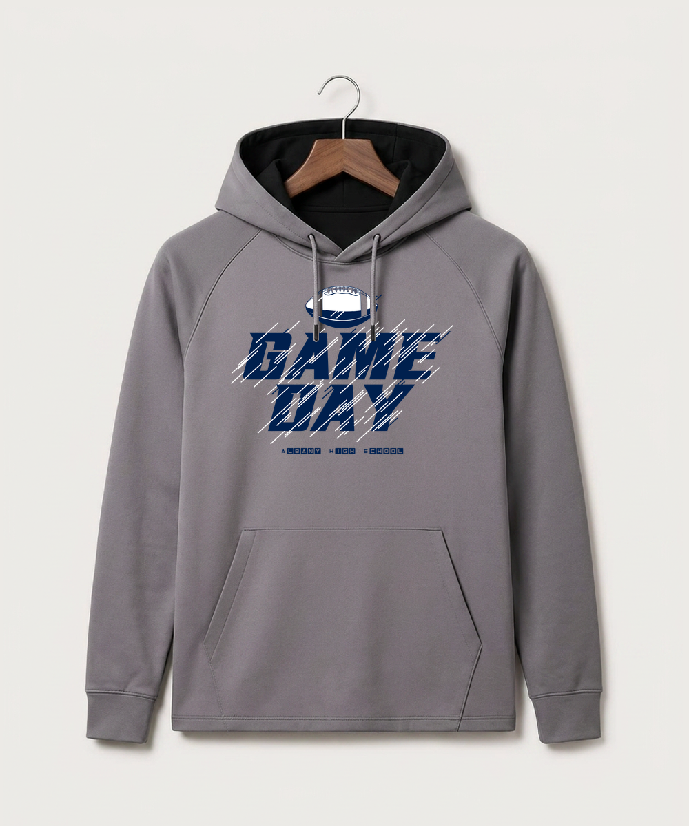 Albany High School Football (Boys) - Gray Hoodie - Full Front