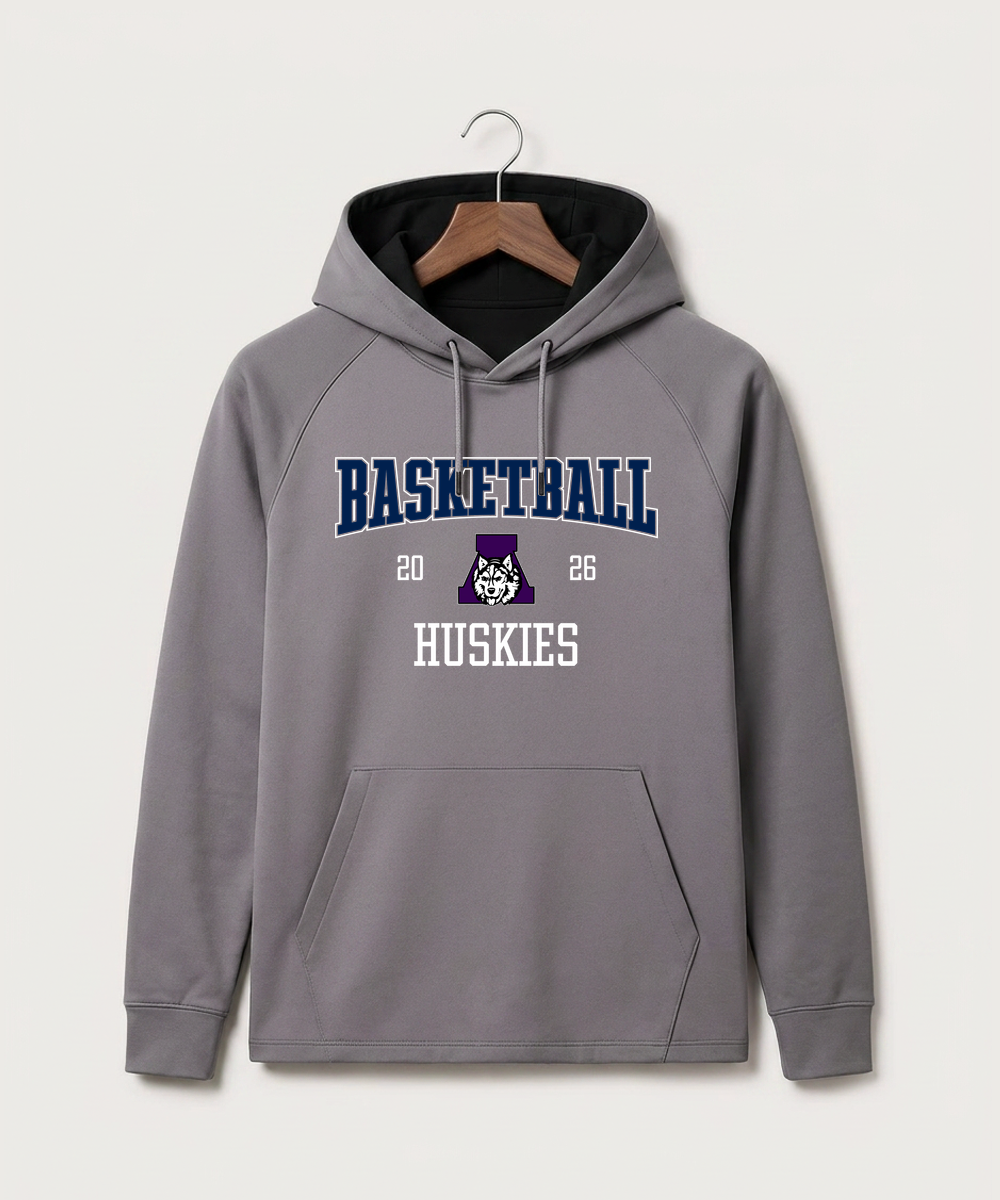 Albany High School Basketball (Boys) - Gray Hoodie - Full Front