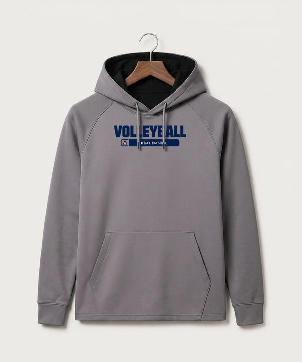 Albany High School Volleyball (Girls) - Gray Hoodie - Full Front