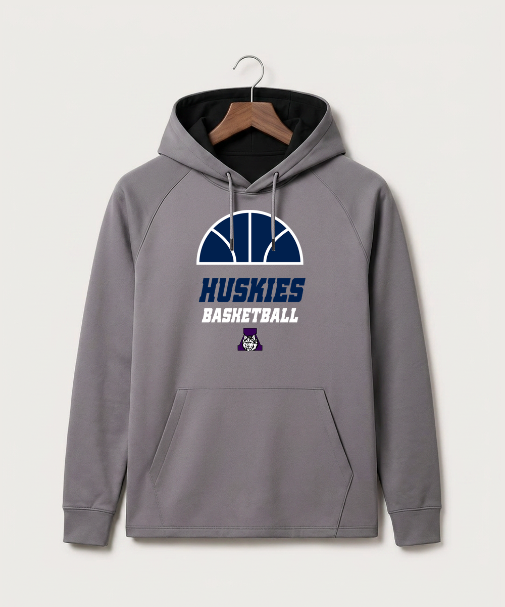 Albany High School Basketball (Boys) - Gray Hoodie - Full Front