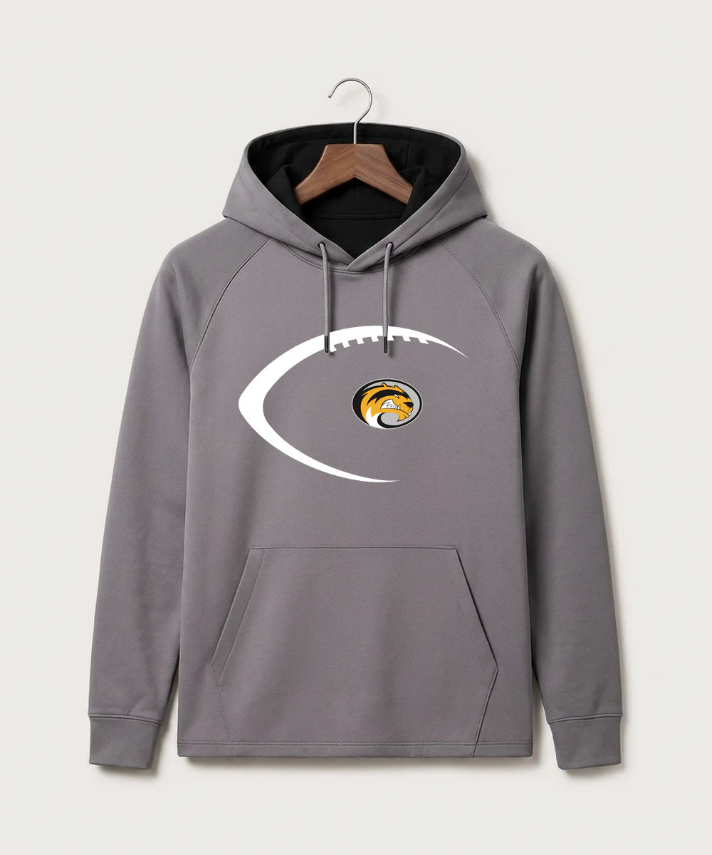 Sibley East High School Football (Boys) - Gray Hoodie - Full Front