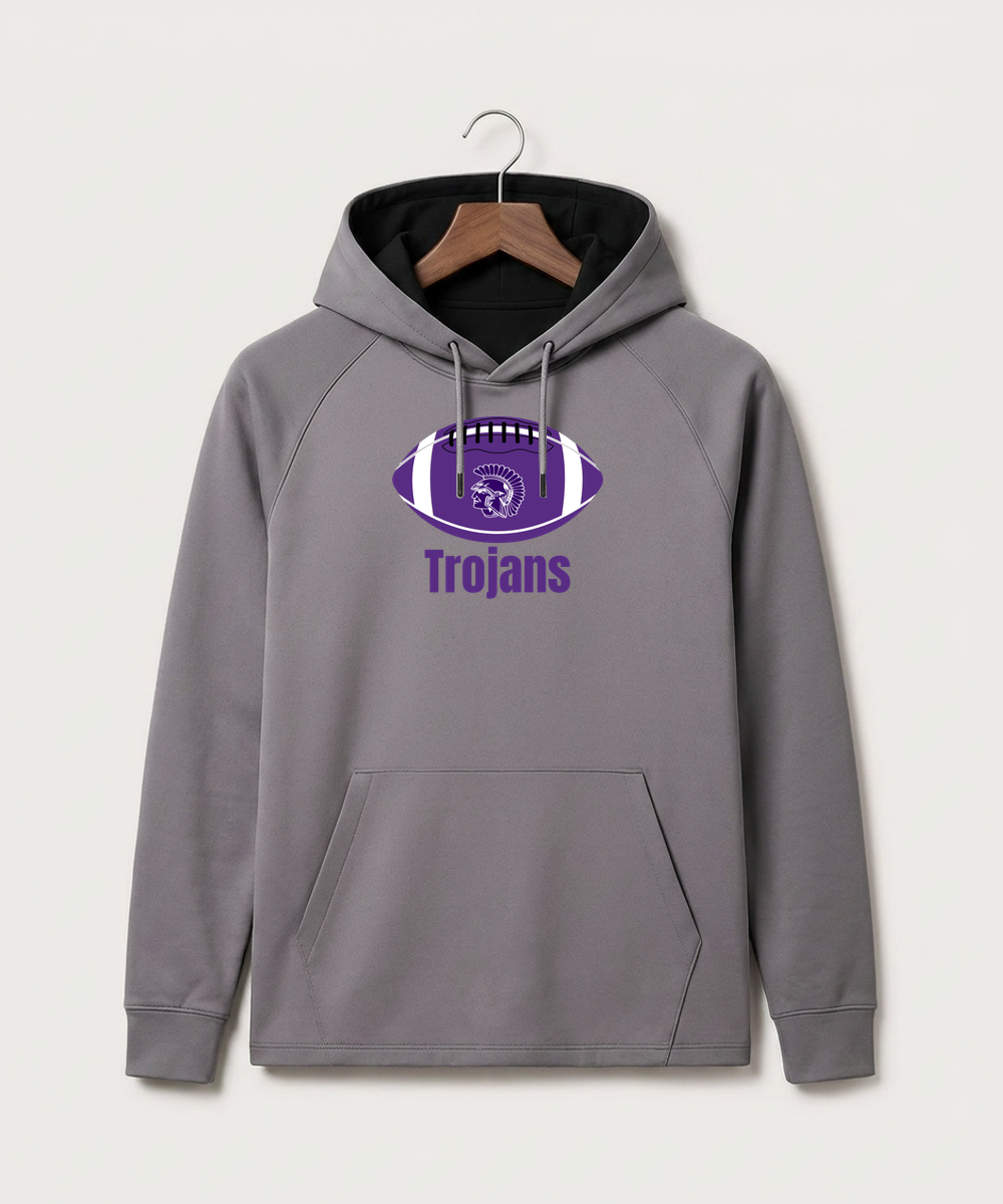 Barnesville High School Football (Boys) - Gray Hoodie - Full Front