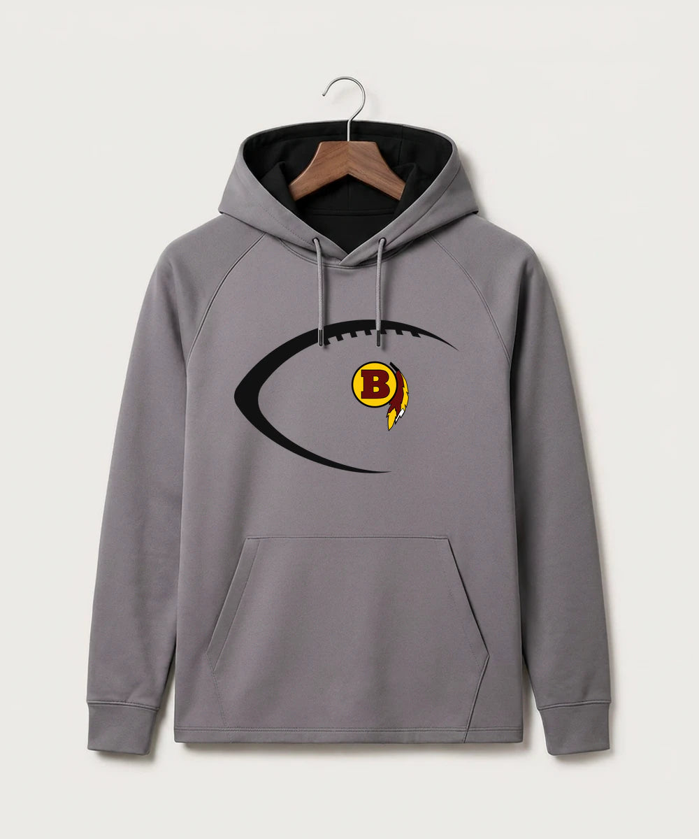 Benson High School Football (Boys) - Gray Hoodie - Full Front