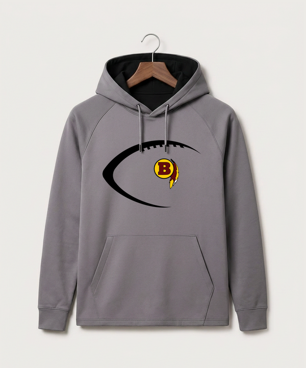 Benson High School Football (Boys) - Gray Hoodie - Full Front
