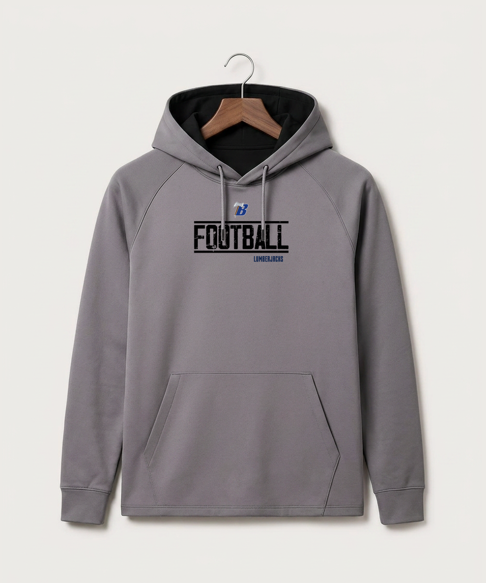 Bemidji High School Football (Boys) - Gray Hoodie - Full Front