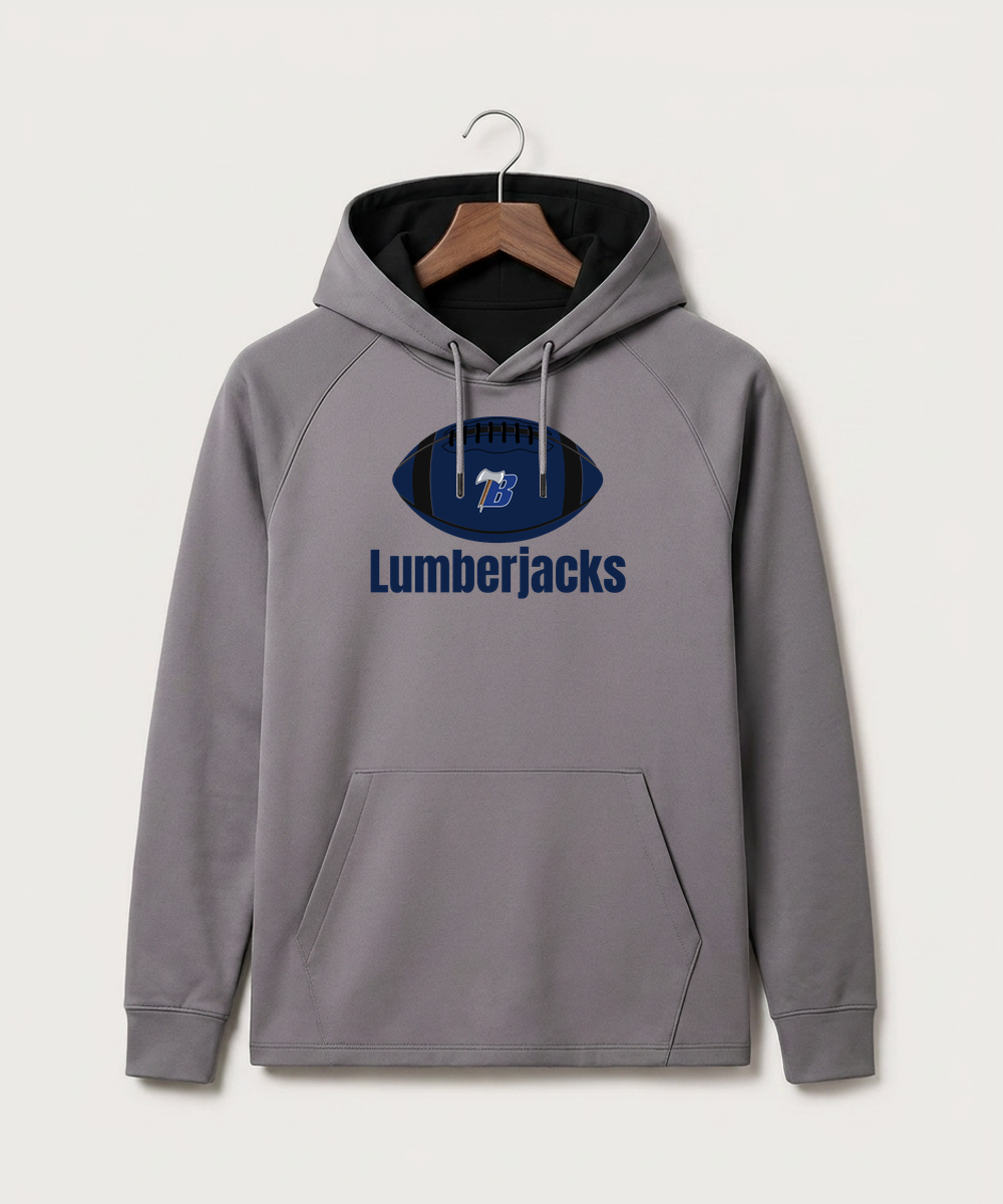 Bemidji High School Football (Boys) - Gray Hoodie - Full Front