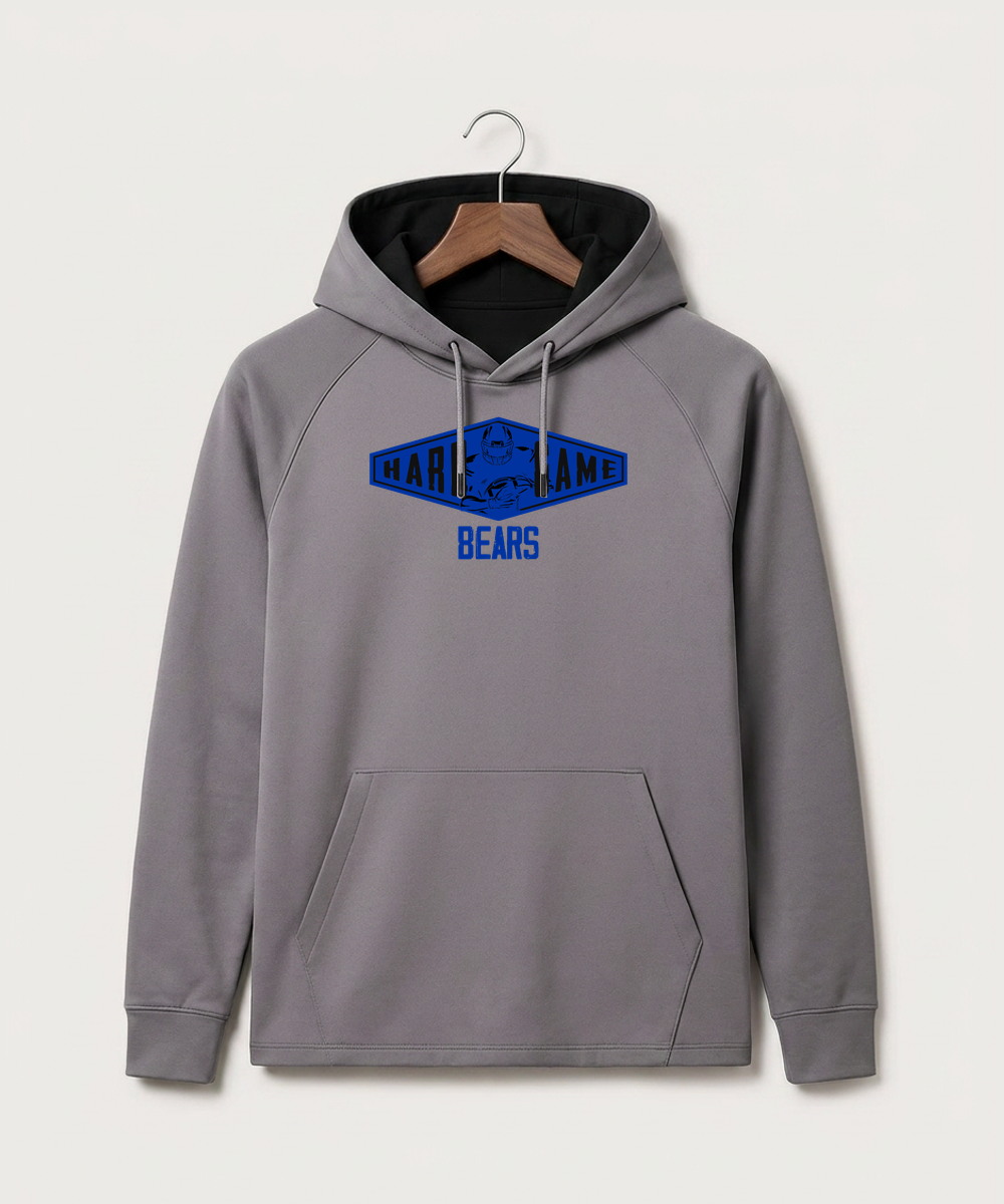 Bertha Hewitt High School Football (Boys) - Gray Hoodie - Full Front