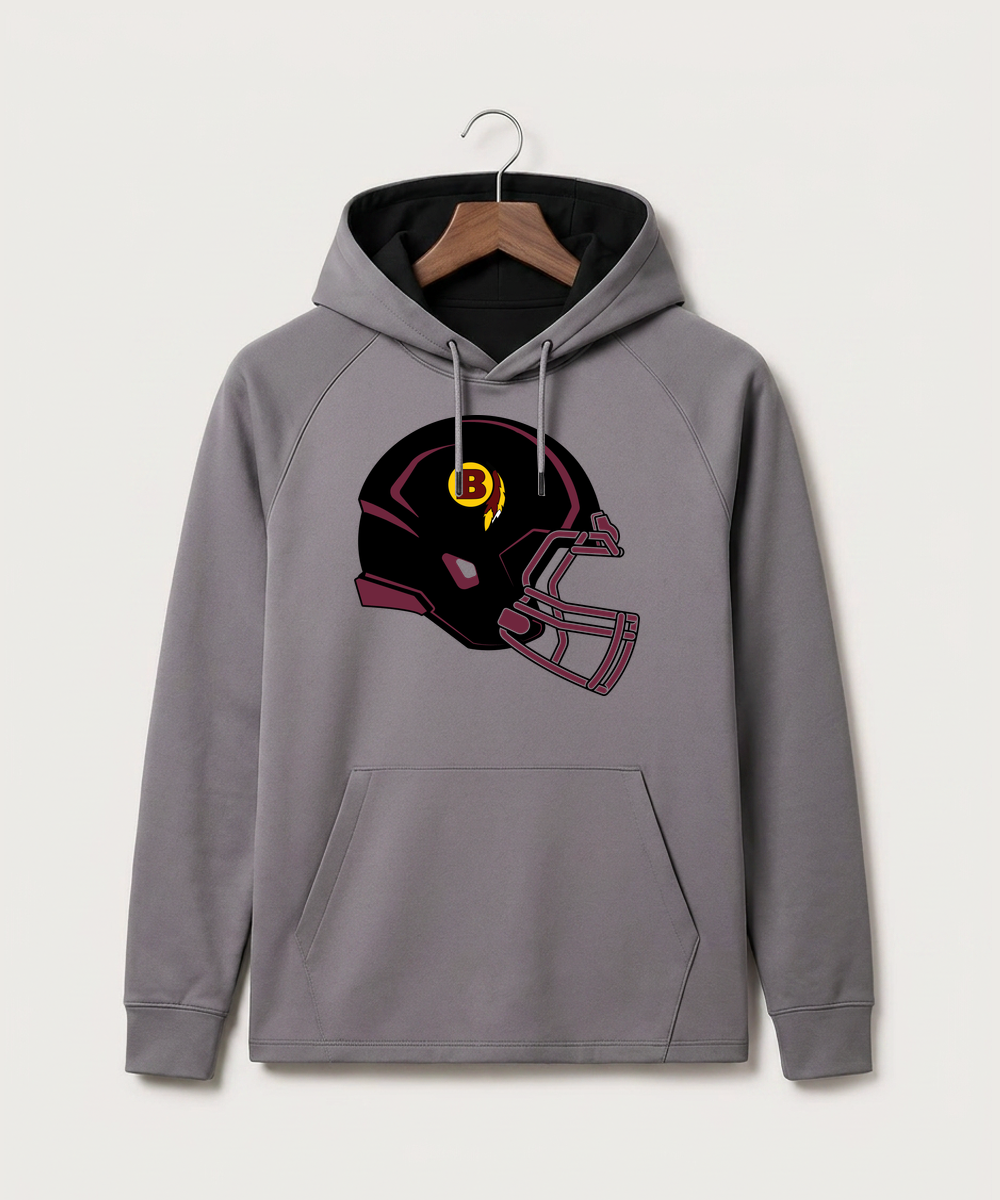 Benson High School Football (Boys) - Gray Hoodie - Full Front