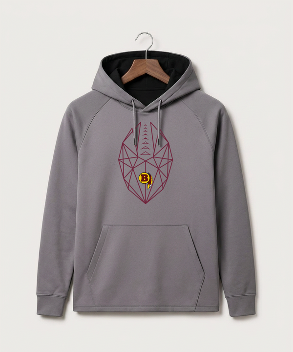 Benson High School Football (Boys) - Gray Hoodie - Full Front