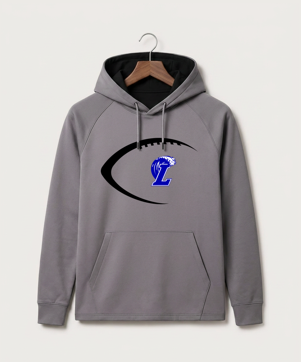 Lakeview High School Football (Boys) - Gray Hoodie - Full Front
