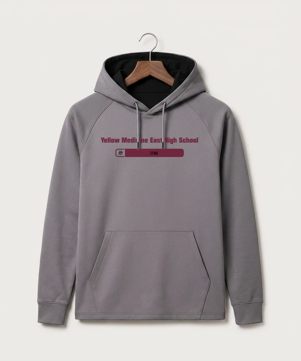 Yellow Medicine East High School Athletics - Gray Hoodie - Full Front