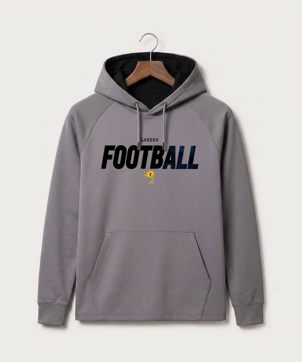 Howard Lake Waverly Winsted High School Football (Boys) - Gray Hoodie - Full Front