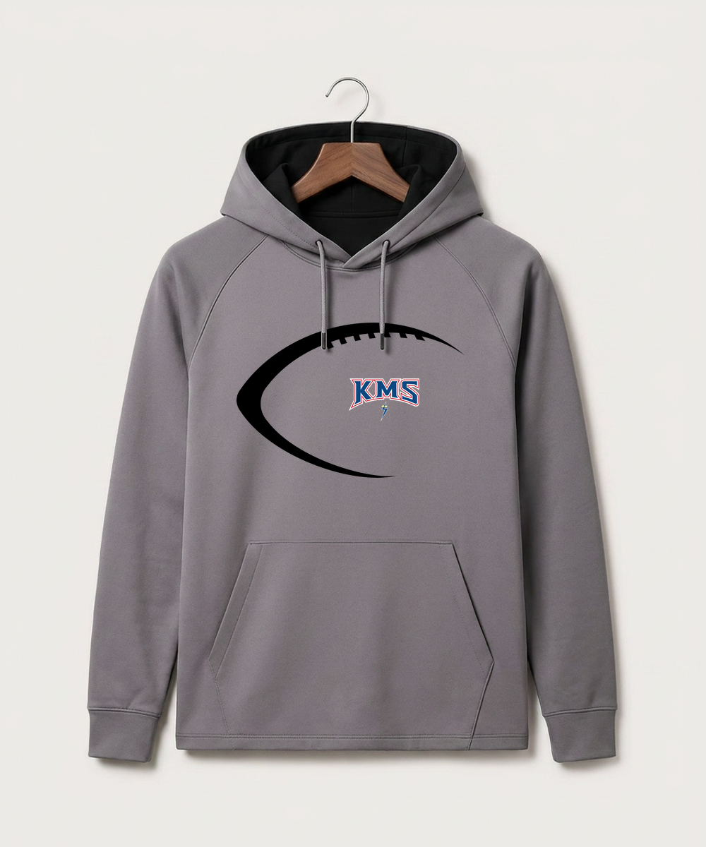 Kerkhoven-Murdock-Sunburg High School Football (Boys) - Gray Hoodie - Full Front