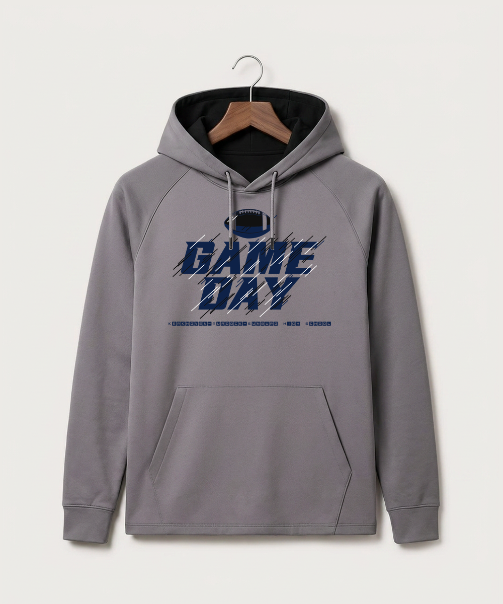 Kerkhoven-Murdock-Sunburg High School Football (Boys) - Gray Hoodie - Full Front