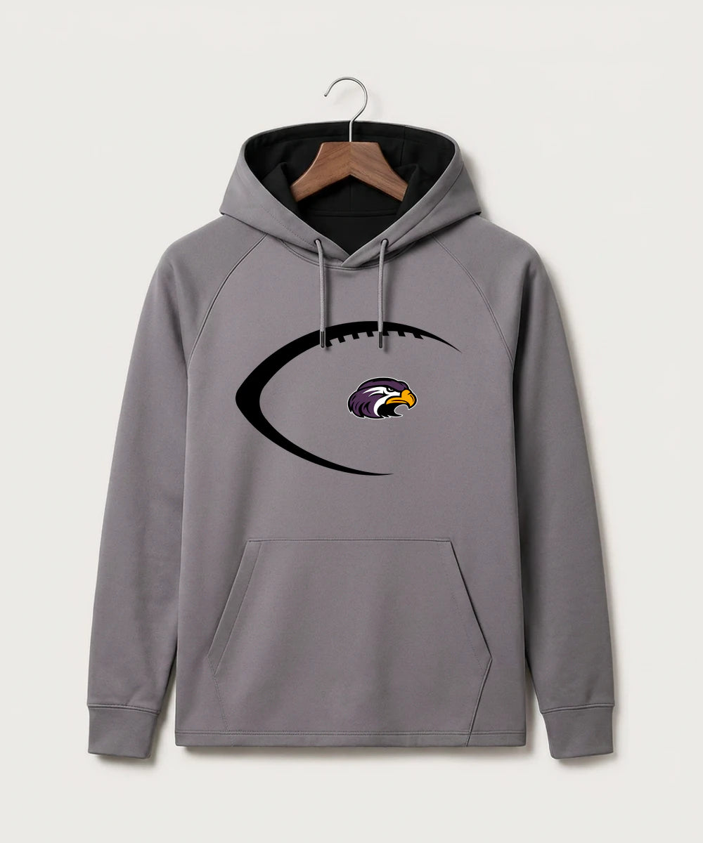 Montevideo High School Football (Boys) - Gray Hoodie - Full Front