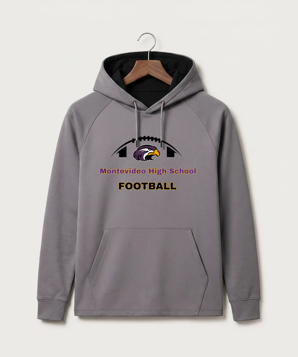 Montevideo High School Football (Boys) - Gray Hoodie - Full Front