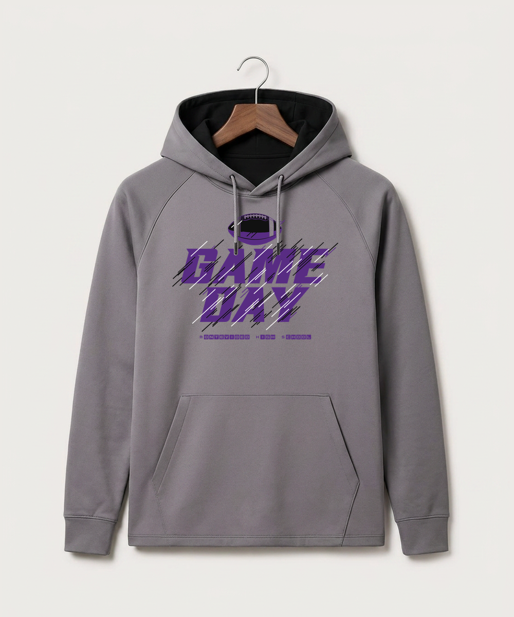 Montevideo High School Football (Boys) - Gray Hoodie - Full Front