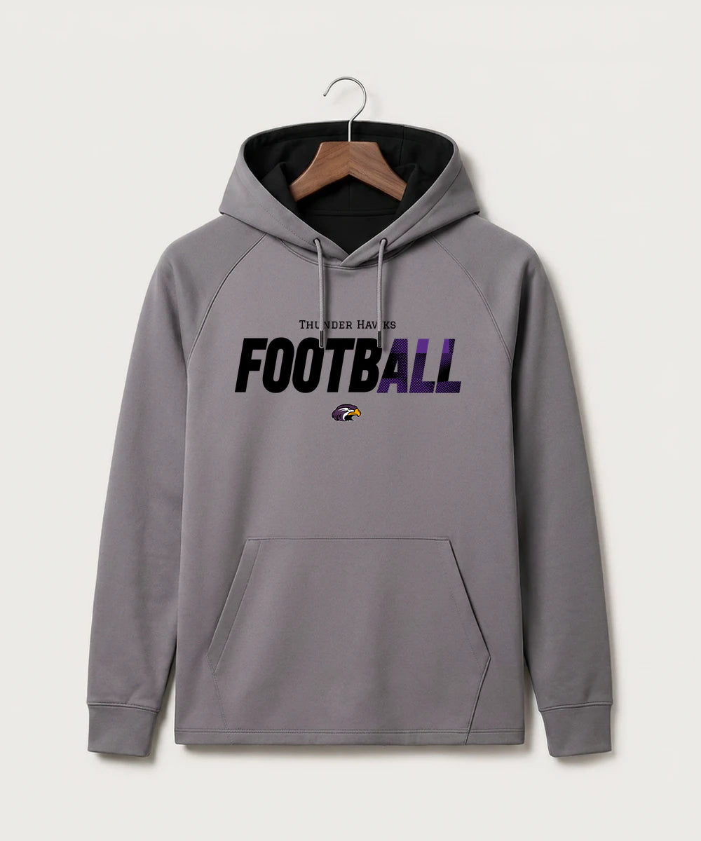 Montevideo High School Football (Boys) - Gray Hoodie - Full Front