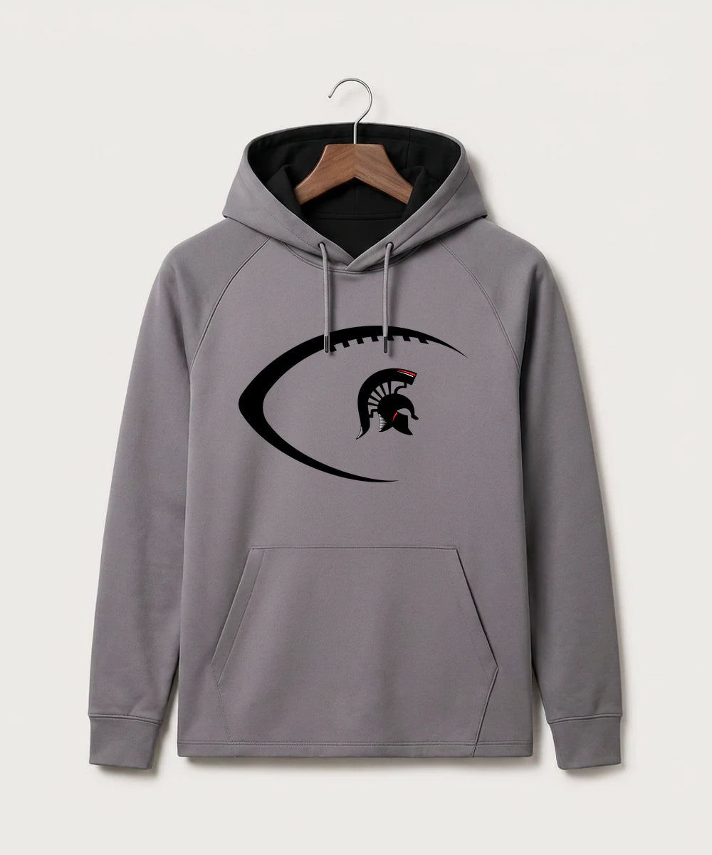 Bold High School Football (Boys) - Gray Hoodie - Full Front