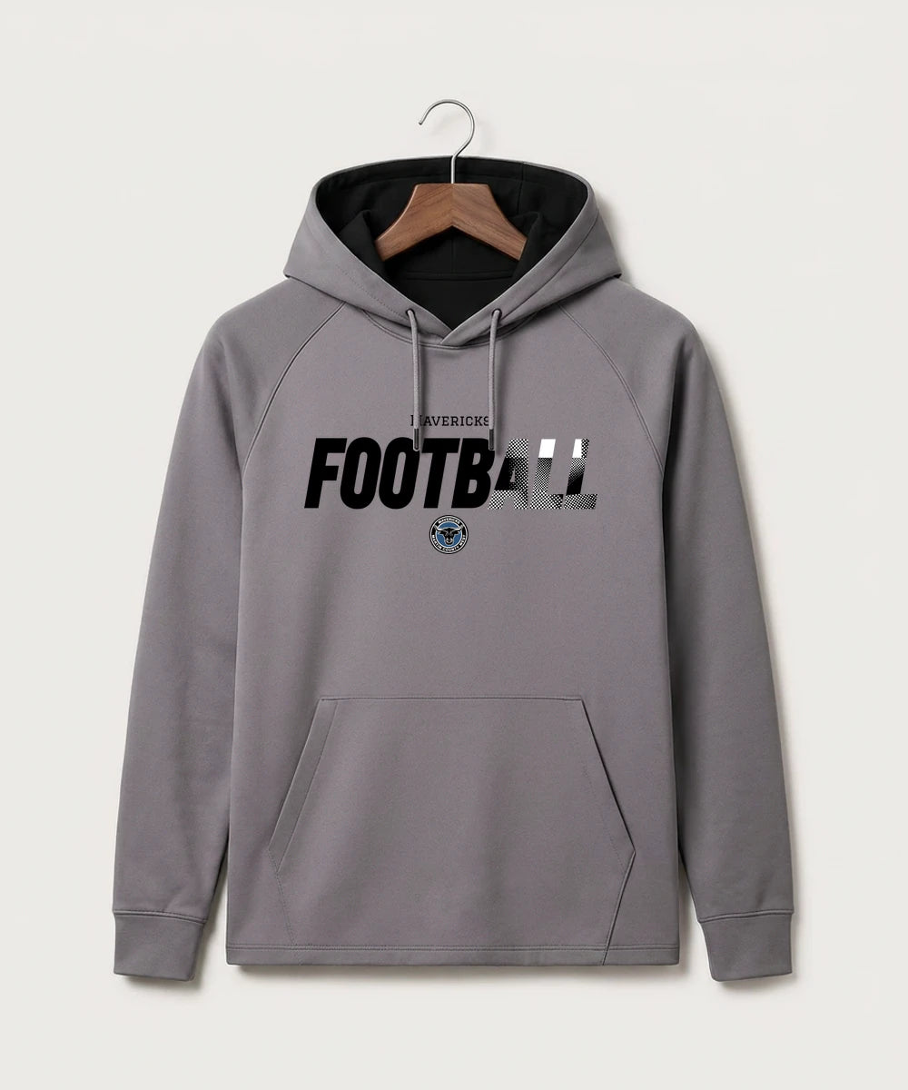 Martin County West High School Football (Boys) - Gray Hoodie - Full Front