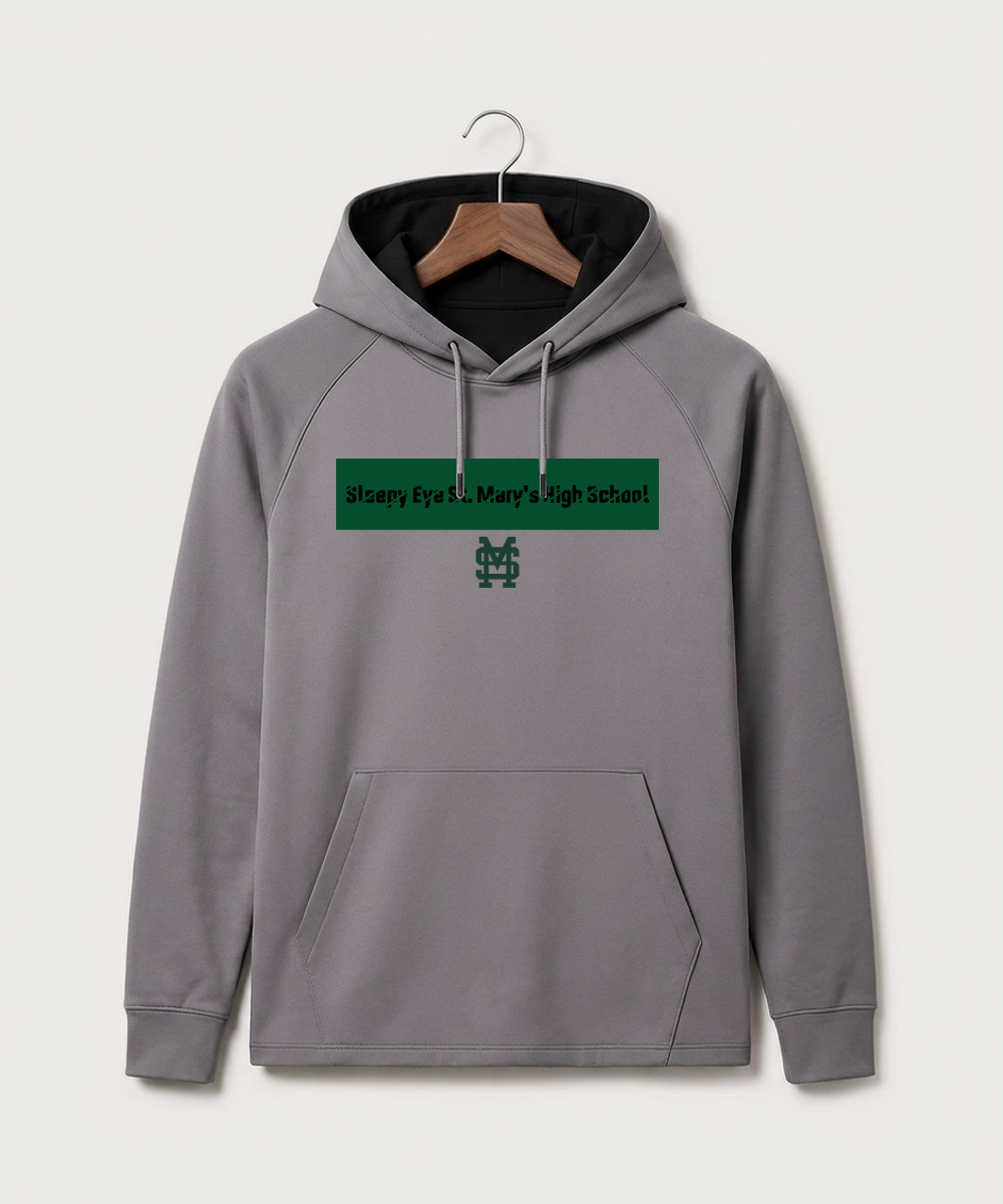 Sleepy Eye St. Mary's High School Athletics - Gray Hoodie - Full Front