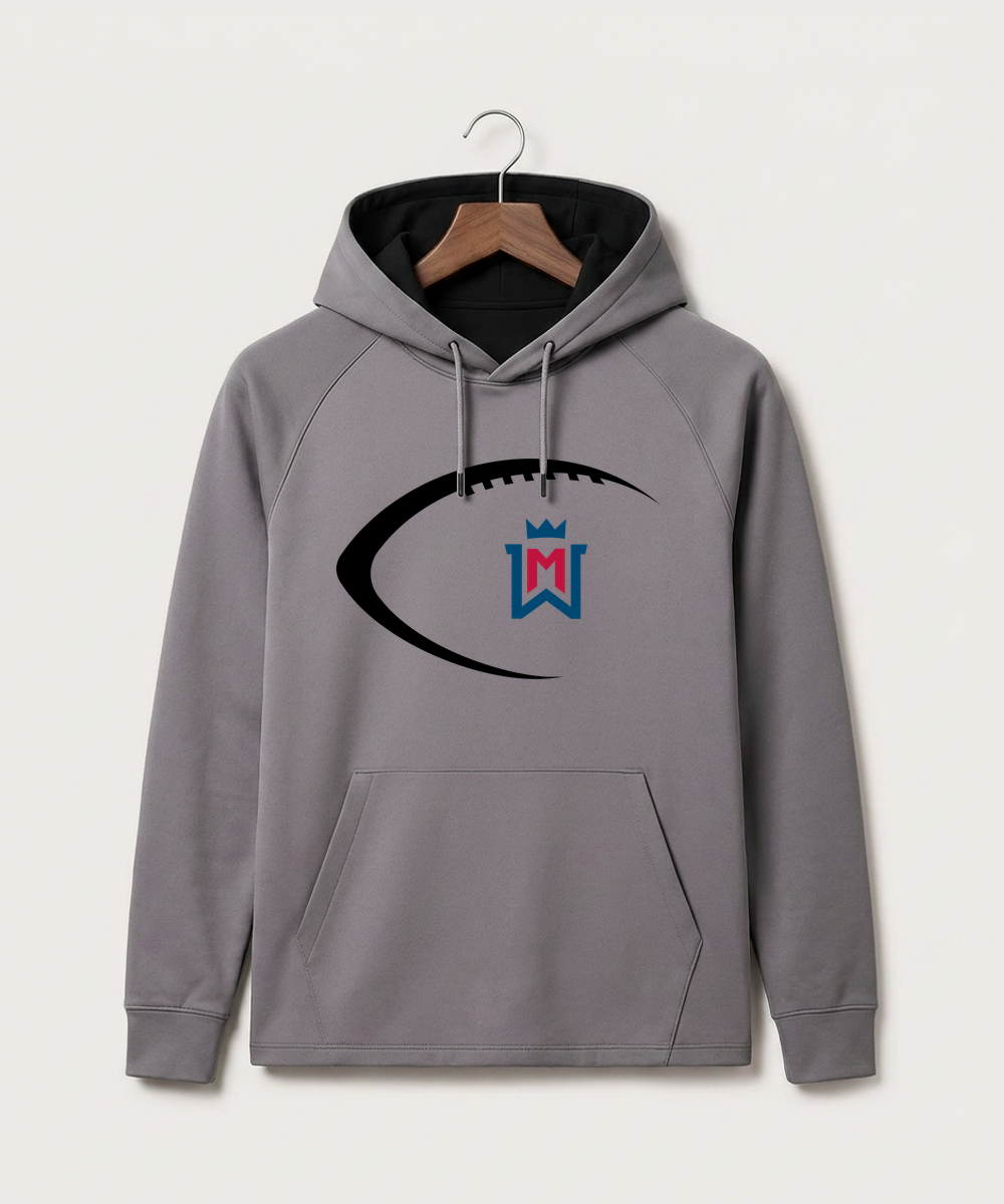Watertown Mayer High School Football (Boys) - Gray Hoodie - Full Front