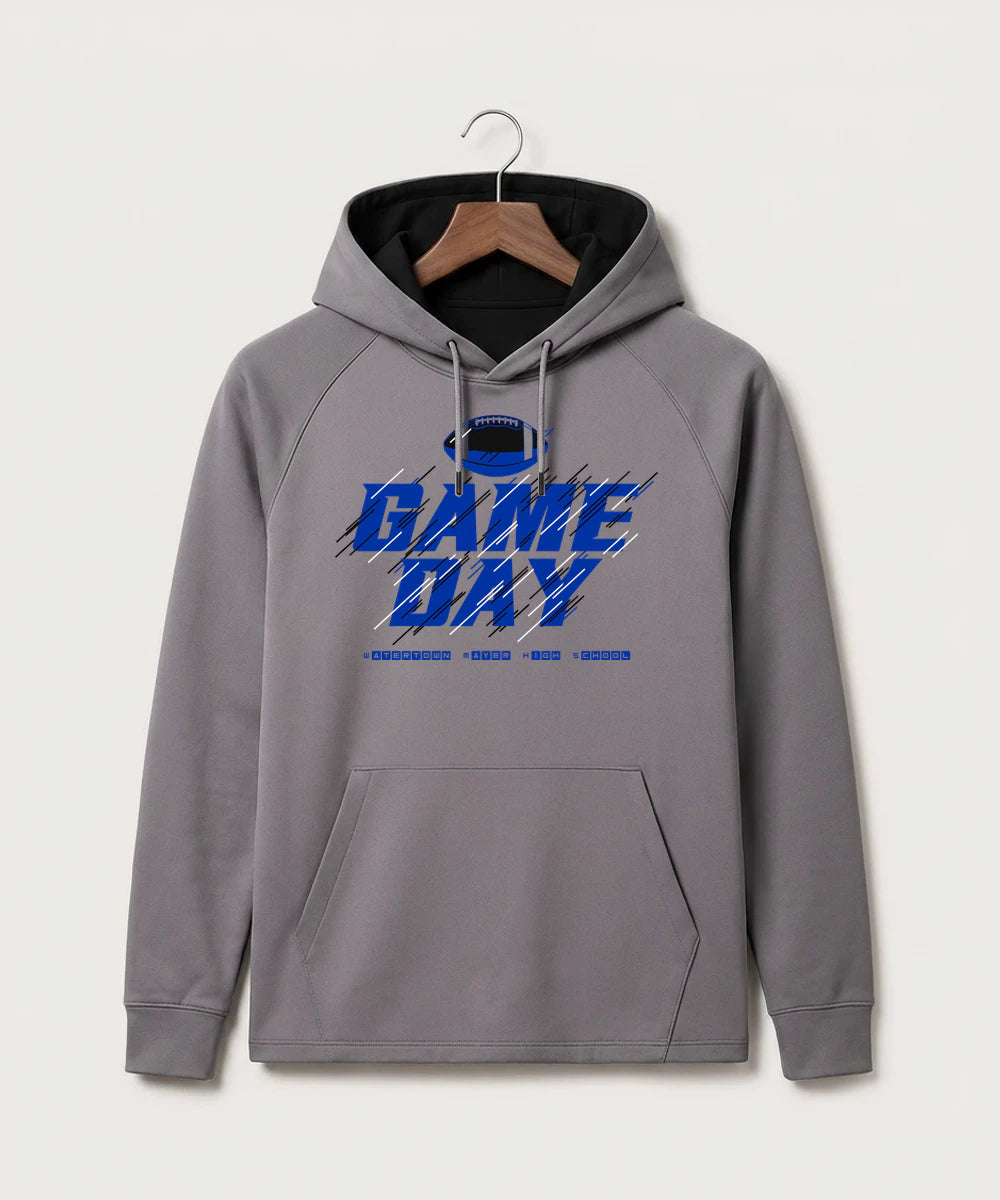 Watertown Mayer High School Football (Boys) - Gray Hoodie - Full Front