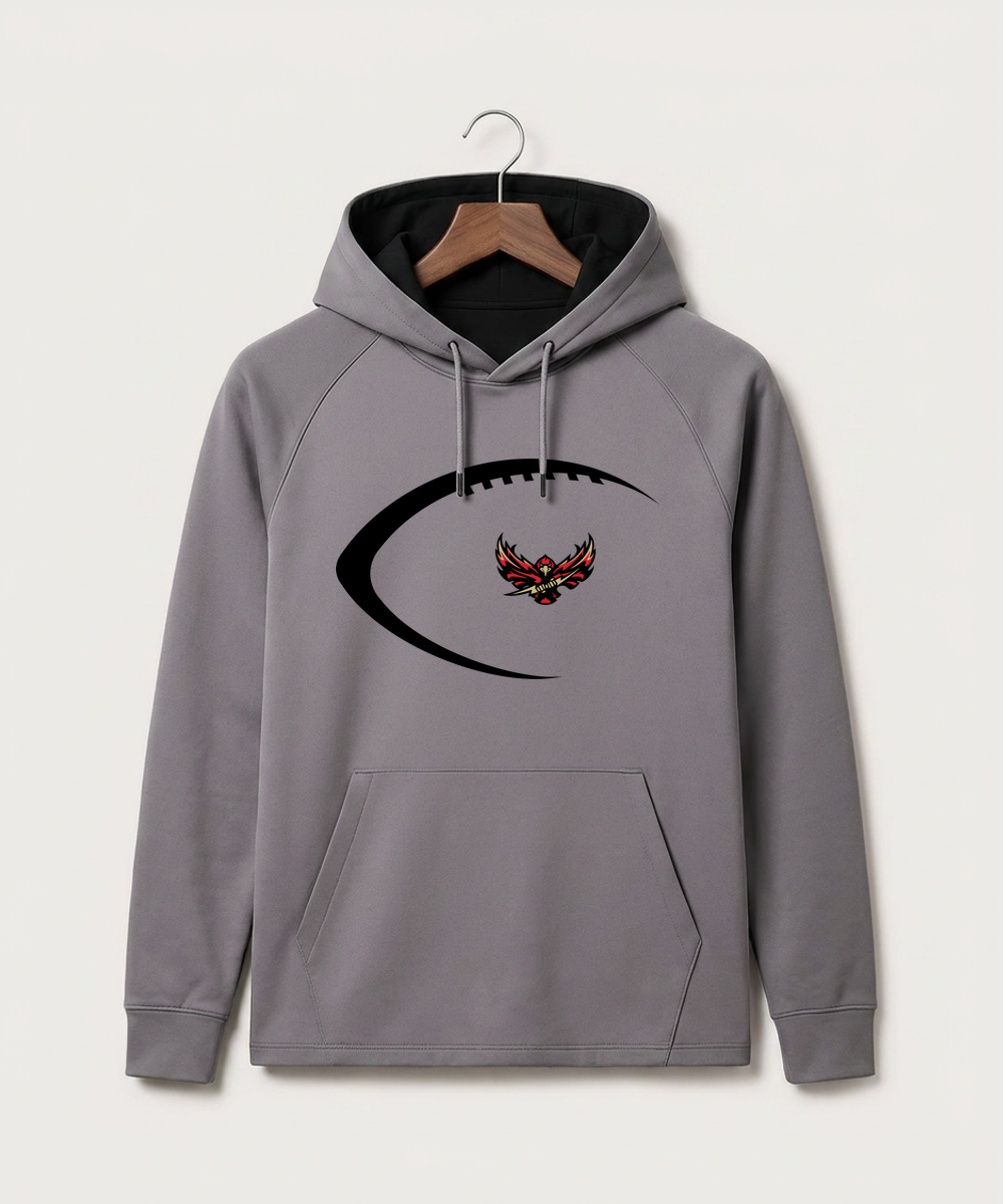 Gfw High School Football (Boys) - Gray Hoodie - Full Front