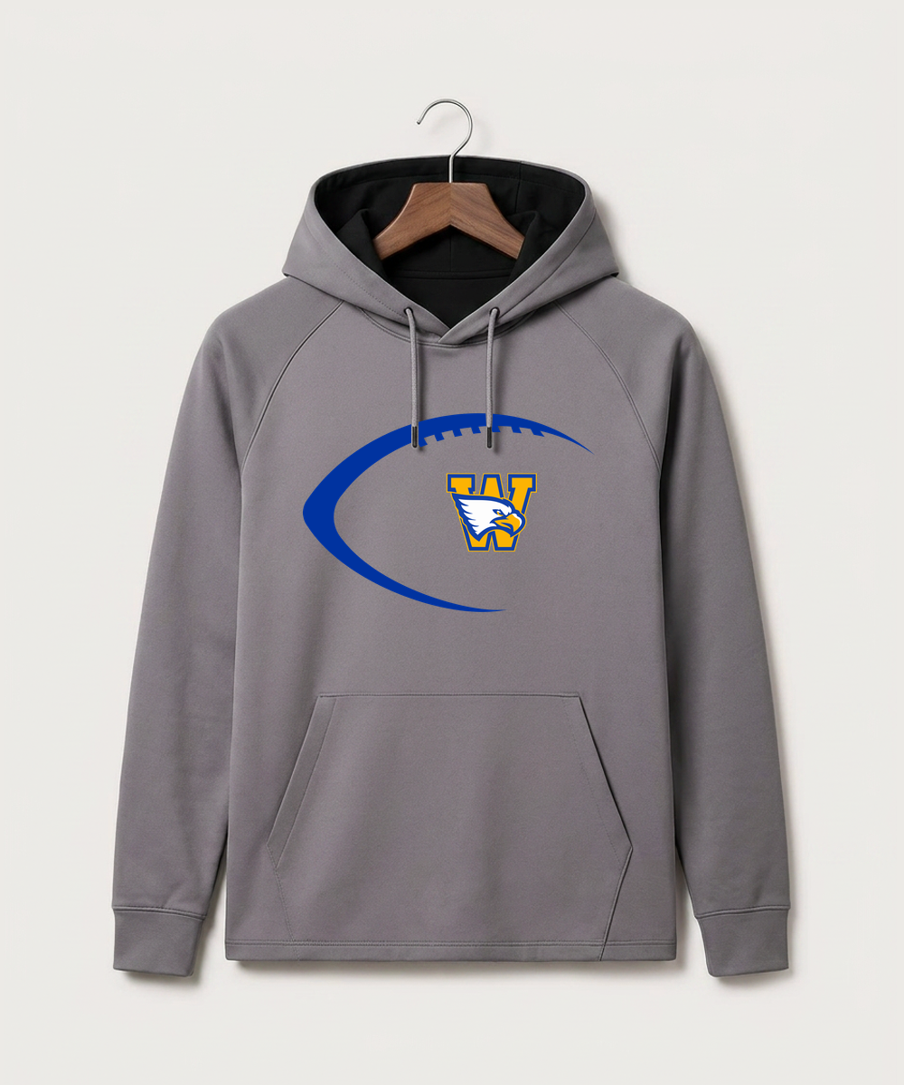 Windom Area High School Football (Boys) - Gray Hoodie - Full Front