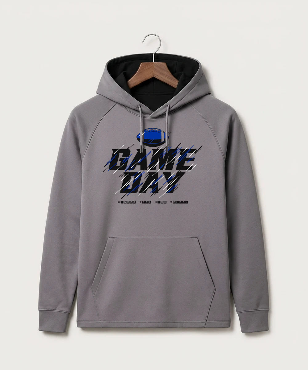 Windom Area High School Football (Boys) - Gray Hoodie - Full Front