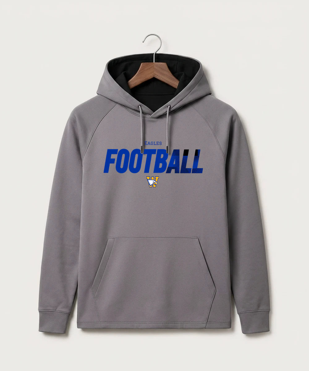 Windom Area High School Football (Boys) - Gray Hoodie - Full Front