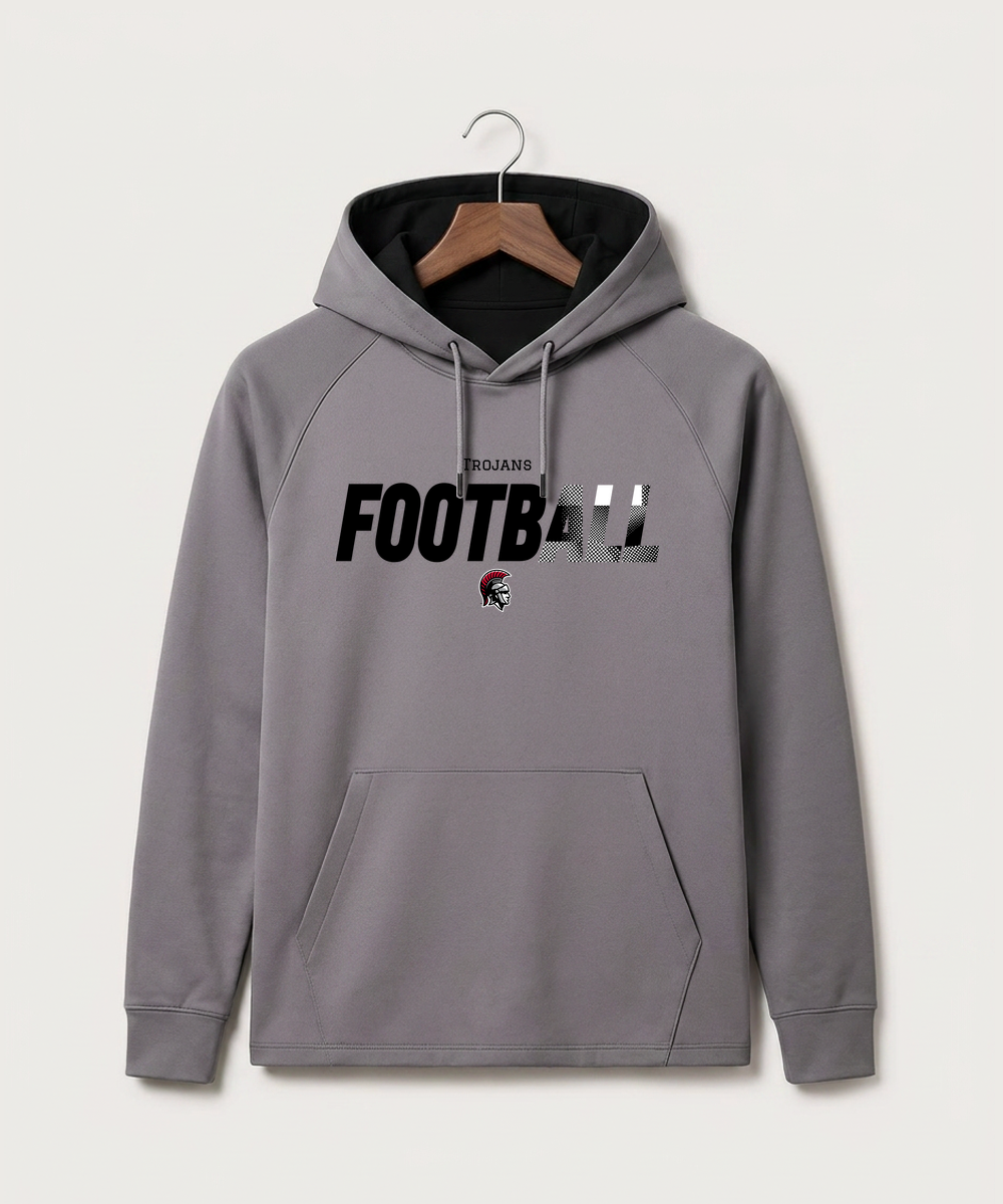 Worthington High School Football (Boys) - Gray Hoodie - Full Front