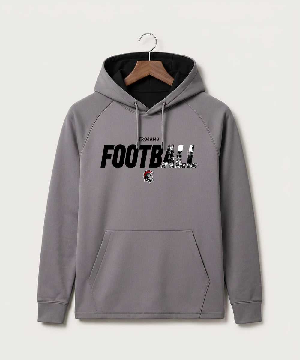 Worthington High School Football (Boys) - Gray Hoodie - Full Front