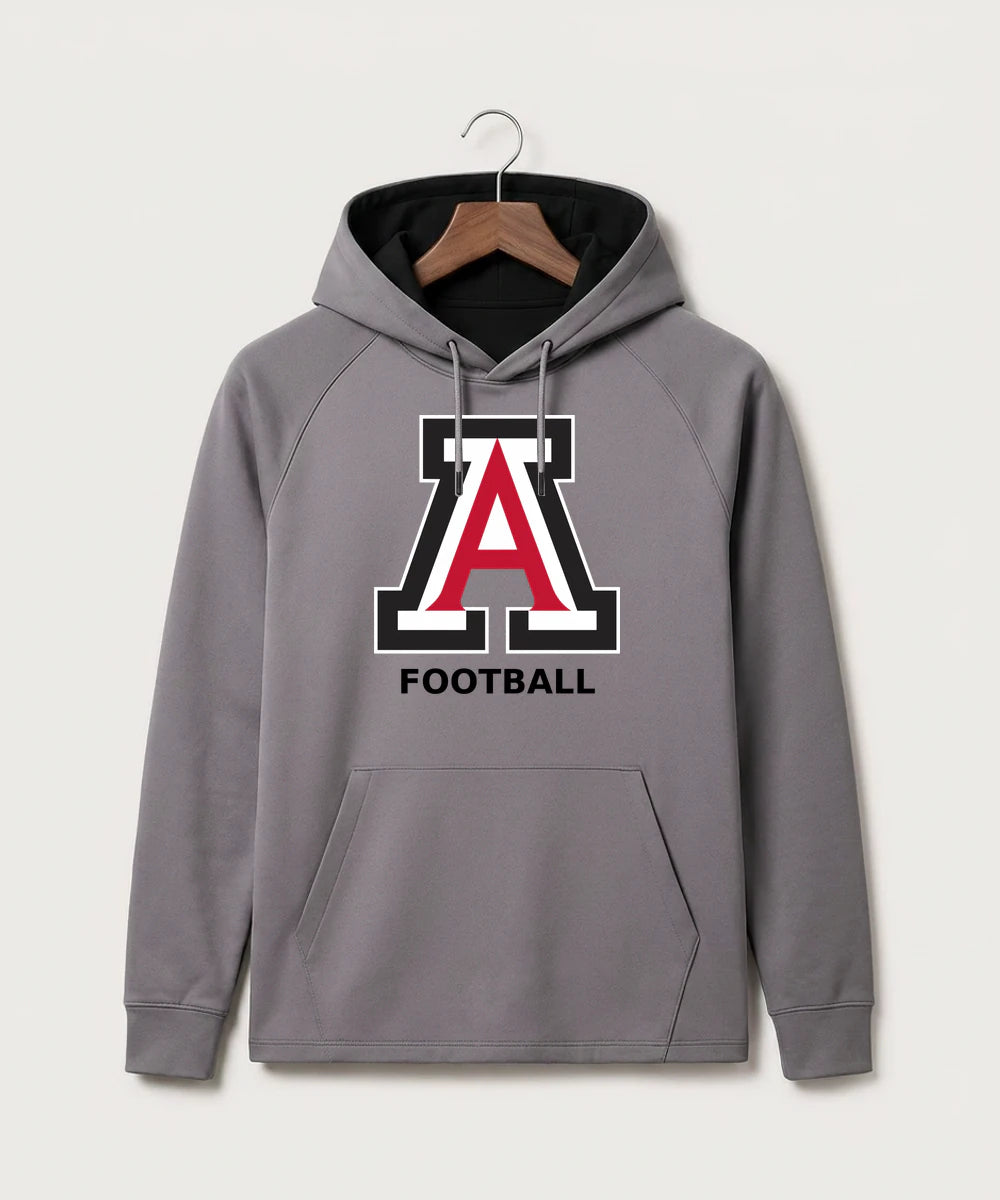 Amboy Football general - Gray Hoodie - Full Front