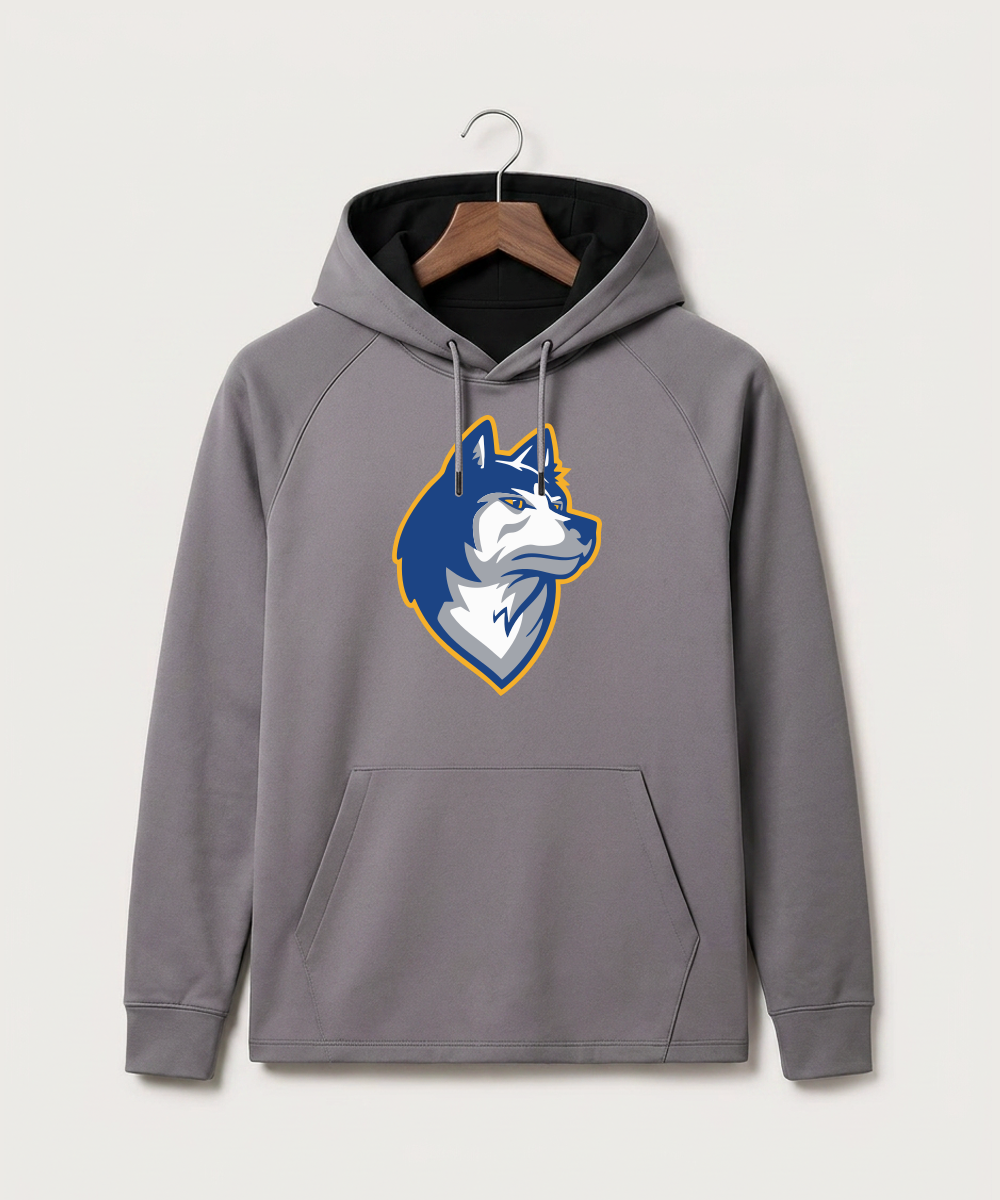 Bigfork Senior High School Football (Boys) - Gray Hoodie - Full Front