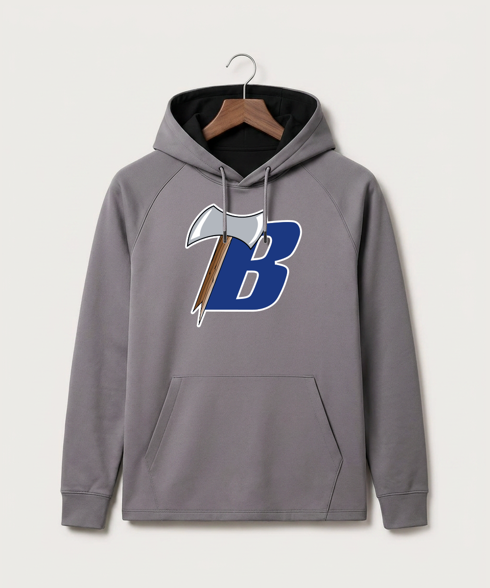 Bemidji High School Football (Boys) - Gray Hoodie - Full Front