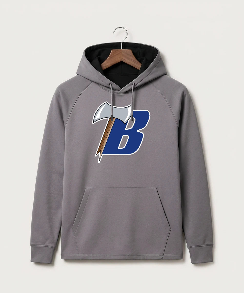 Bemidji High School Football (Boys) - Gray Hoodie - Full Front
