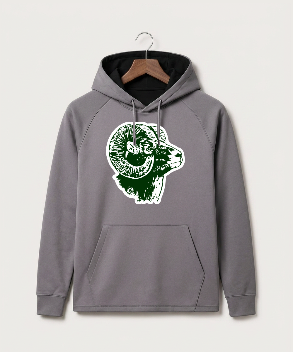 Roseau High School Football (Boys) - Gray Hoodie - Full Front