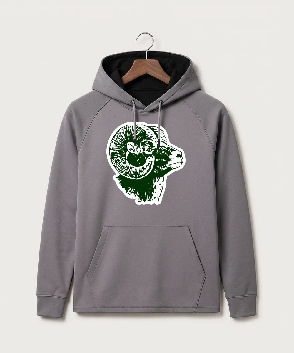 Roseau High School Football (Boys) - Gray Hoodie - Full Front