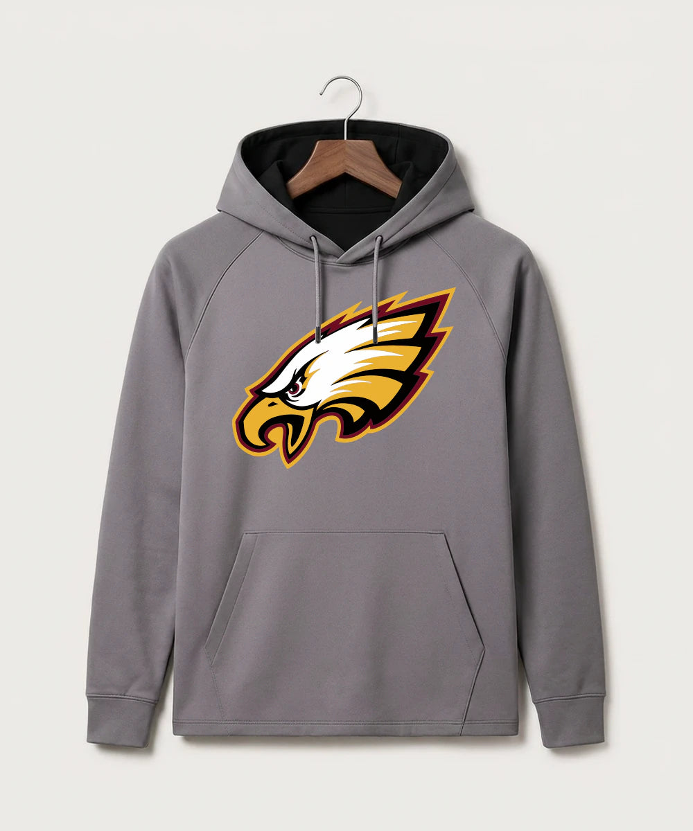Dover-Eyota High School Football (Boys) - Gray Hoodie - Full Front