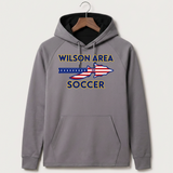 Wilson Area School Soccer Soccer - Gray Hoodie - Full Front