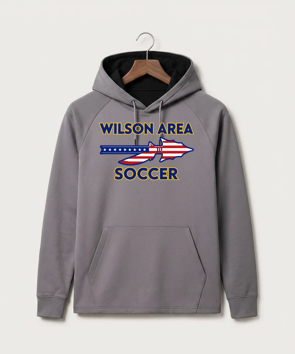 Wilson Area School Soccer Soccer - Gray Hoodie - Full Front