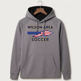 Wilson Area School Soccer Soccer - Gray Hoodie - Full Front