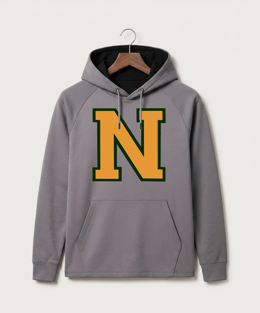 Nevis High School Volleyball (Girls) - Gray Hoodie - Full Front
