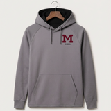 Moline Cheer general - Gray Hoodie - Left Chest