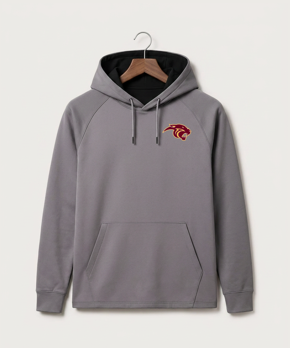 Pine Island High School Football (Boys) - Gray Hoodie - Left Chest