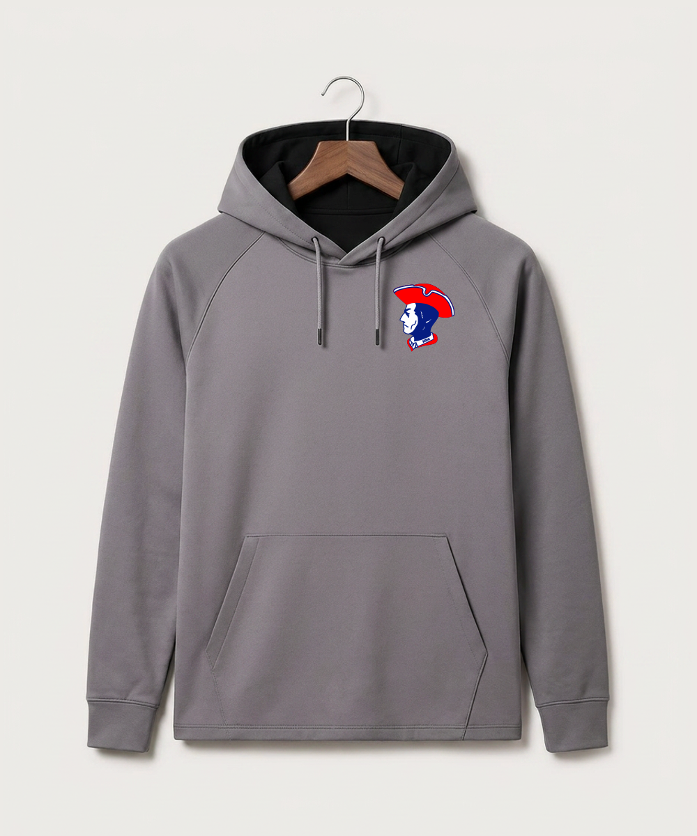 Hills-Beaver Creek High School Volleyball (Girls) - Gray Hoodie - Left Chest