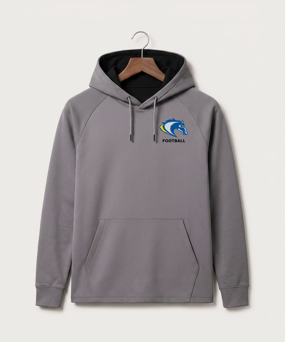Riverside High School Football general - Gray Hoodie - Left Chest