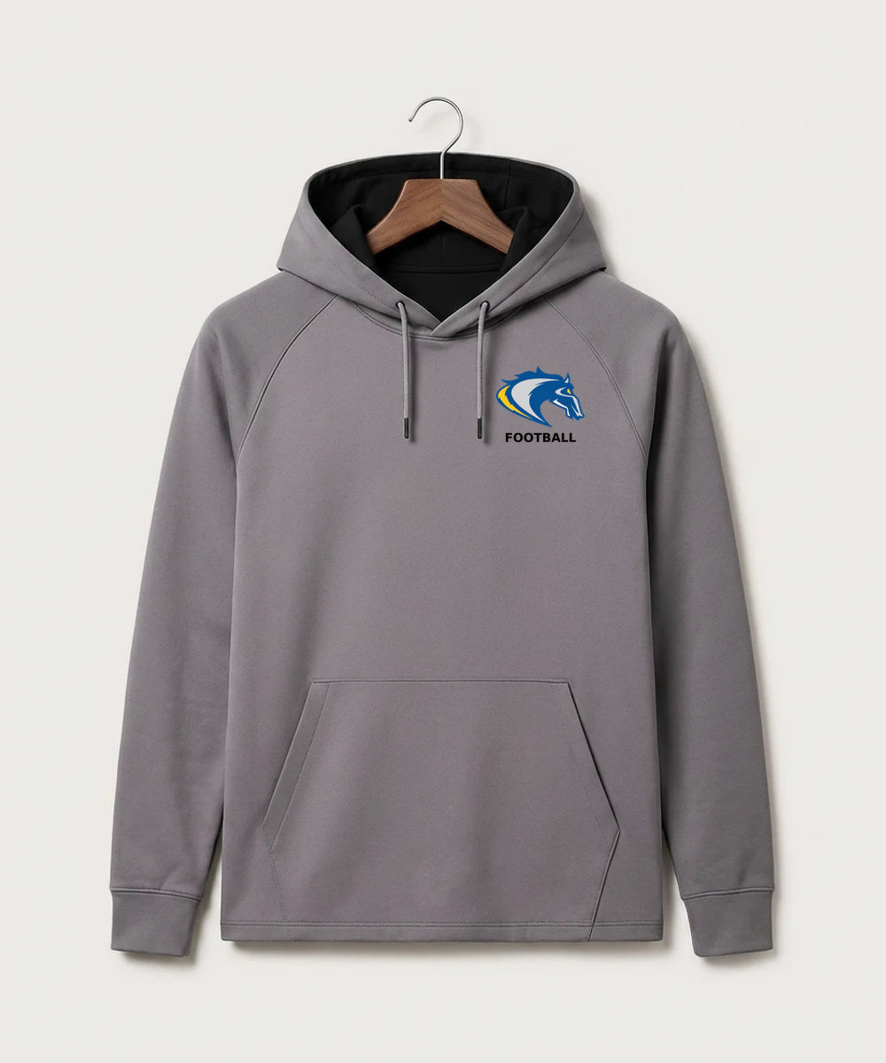 Riverside High School Football general - Gray Hoodie - Left Chest