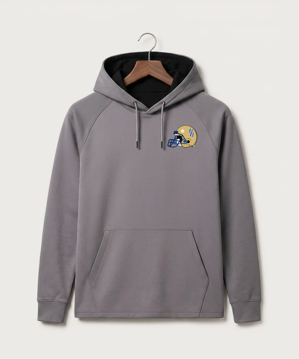 Braham Area High School Football (Boys) - Gray Hoodie - Left Chest